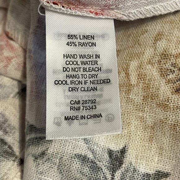 House of Harlow 1960 Linen Blend Tiered Bow Tie Shoulder Long Maxi Dress - Picture 7 of 8